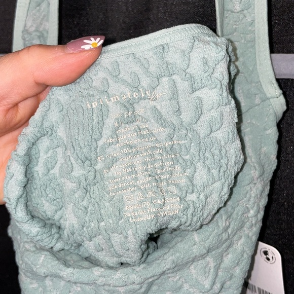 NWT Intimately Free People With Love Thong Bodysuit - Blue Surf - Size M/L - Picture 14 of 15